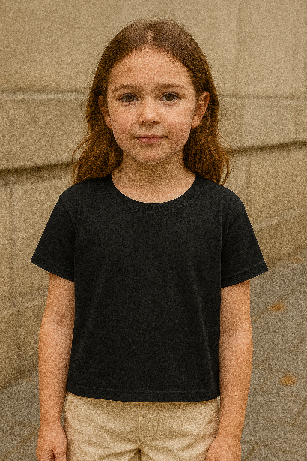 Girls crew neck T shirts